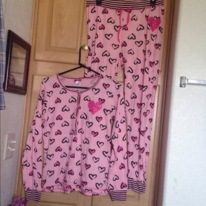 Pink Heart Pajama Shirt and Pants